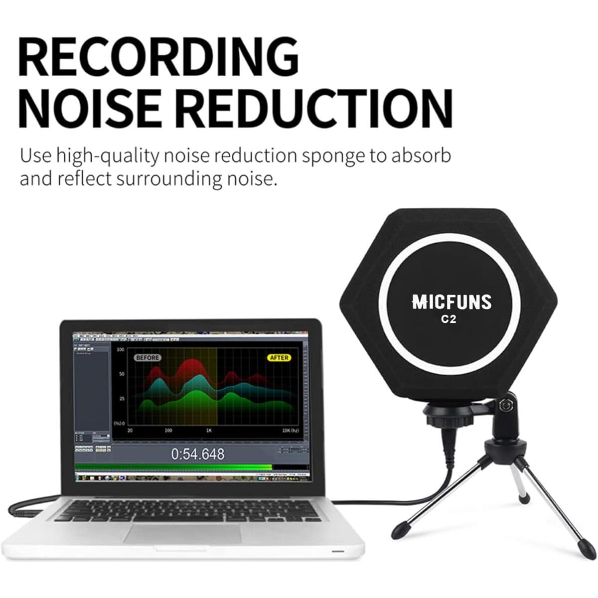 Micfuns Microphone Windshield Pop Filter for Microphone Windscreen