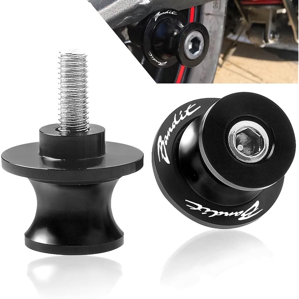 Motorcycle Swing Arm Bobbin Spool 8MM Motorcycle Stand Swing Arm Spool Slider Stand Screw For Suzuki Bandit 1250 250 400 600 600S 650 GSF650 Bandit 1200 BANDIT250 (Color : Green)