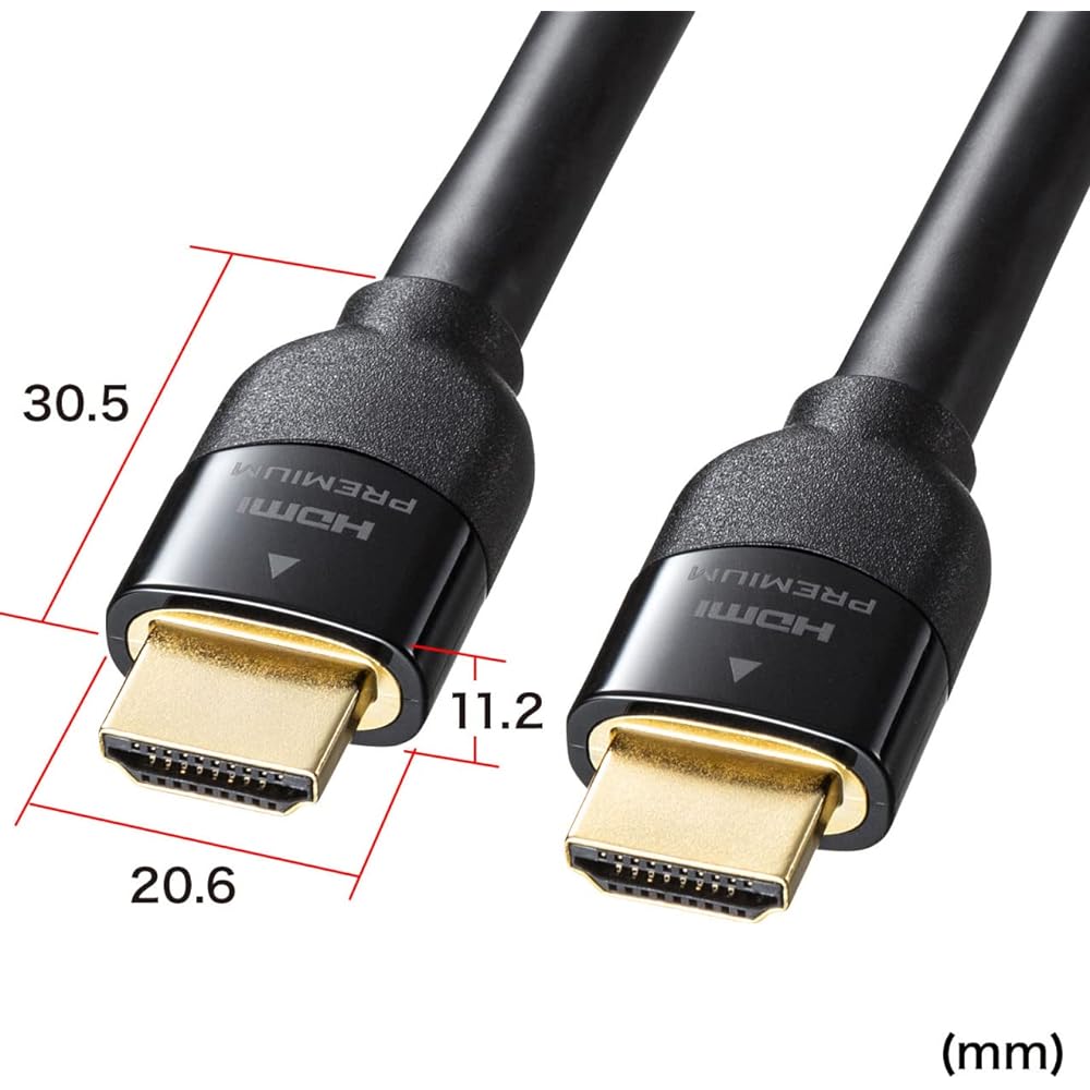 Sanwa Supply Premium HDMI Cable 9m Compatible with 4K2K (60P) Black KM-HD20-P90K