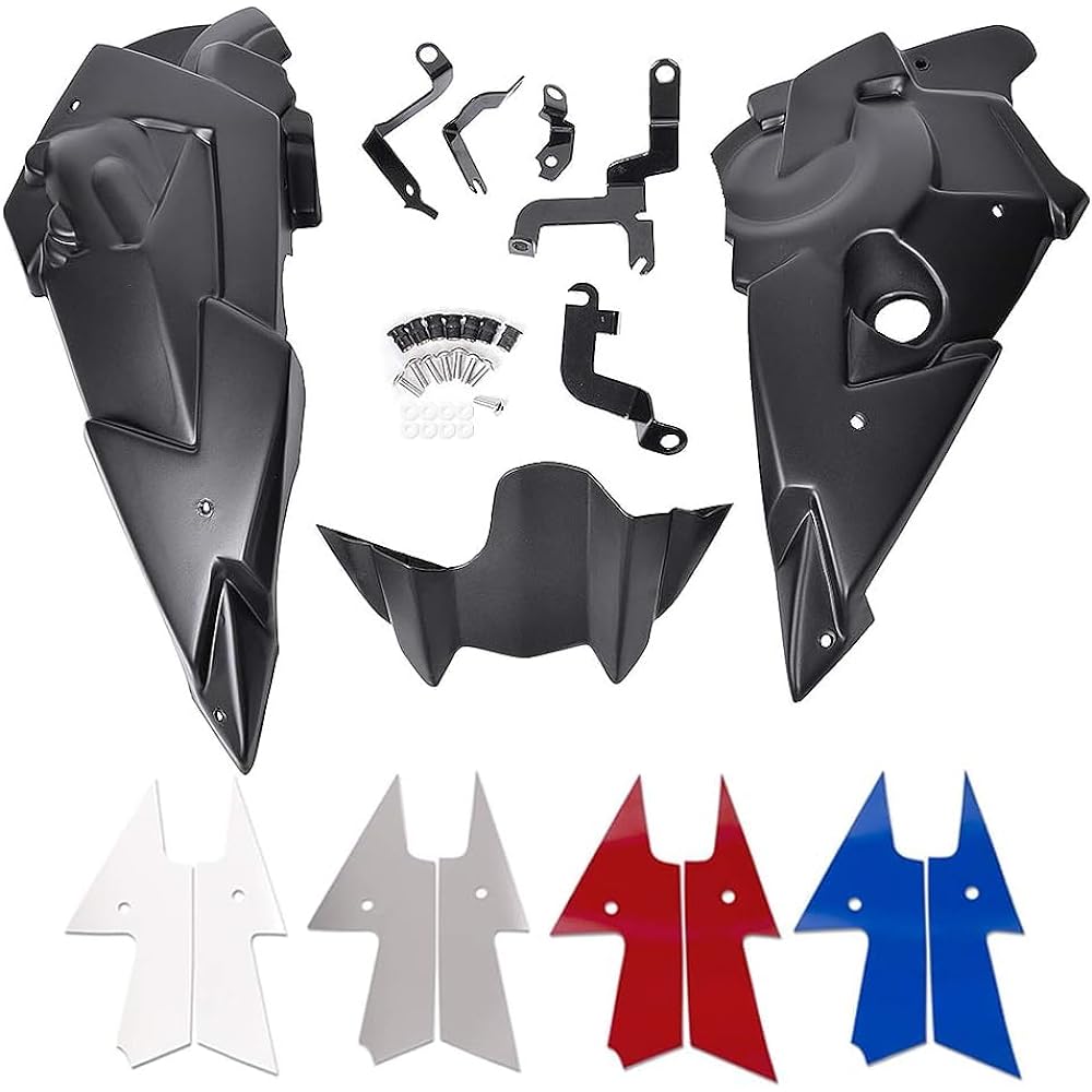 LoraBaber Motorcycle Belly Pan Engine Spoiler Fairing Conversion Plate with Mount Kit for Yamaha FZ-07 MT-07 FZ07 MT07 MT FZ 07 2014 2015 2016 2017 2018 2019