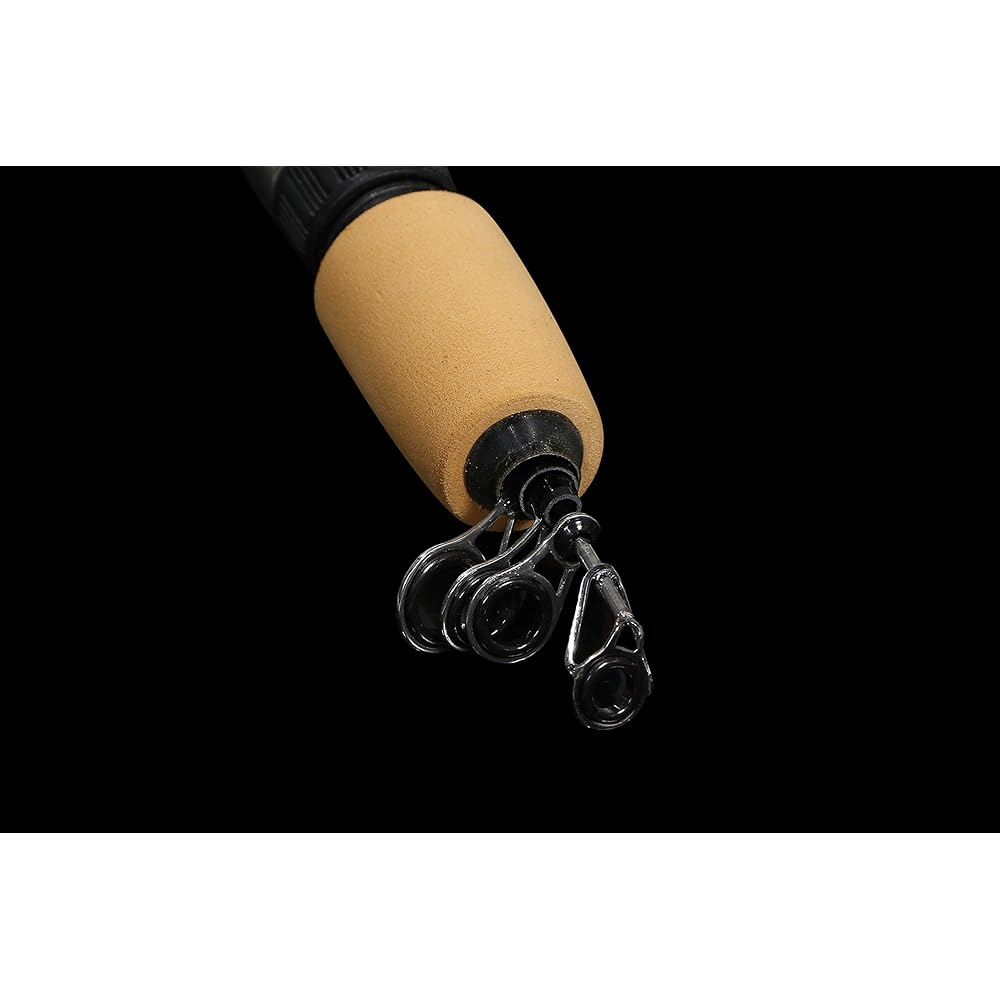VILTAGE Fishing Rod Set [Compact Rod Spinning Reel] Rod Total Length 100cm with Line (Blue) Rod Case Included