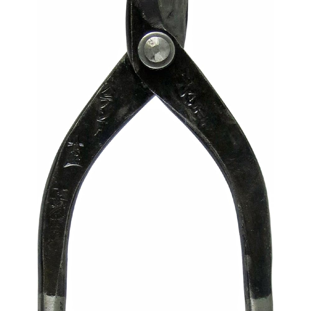 Chikayo Blacksmith Techniques Morimitsu Shige Sheet metal scissors for stainless steel Egri blade 180mm
