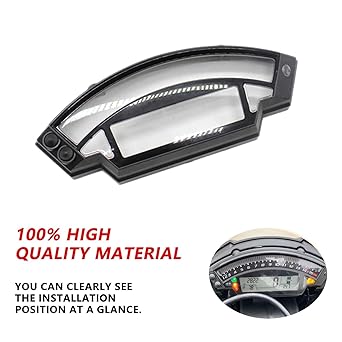 INLIMA Kawasaki ZX-10R ZX10R 2011 2012 2013 2014 Motorcycle Speedometer Case Odometer Case Instrument Gauge Cover Tachometer Cover (Size : BOTTOM)