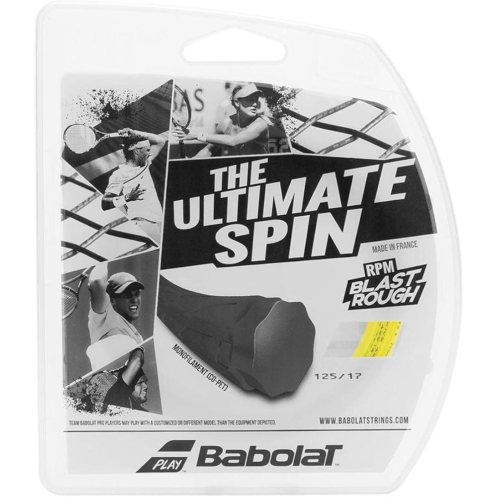 Babolat Uni – Adult RPM Rough Tighten Set 12m – Schwartz Tennis String