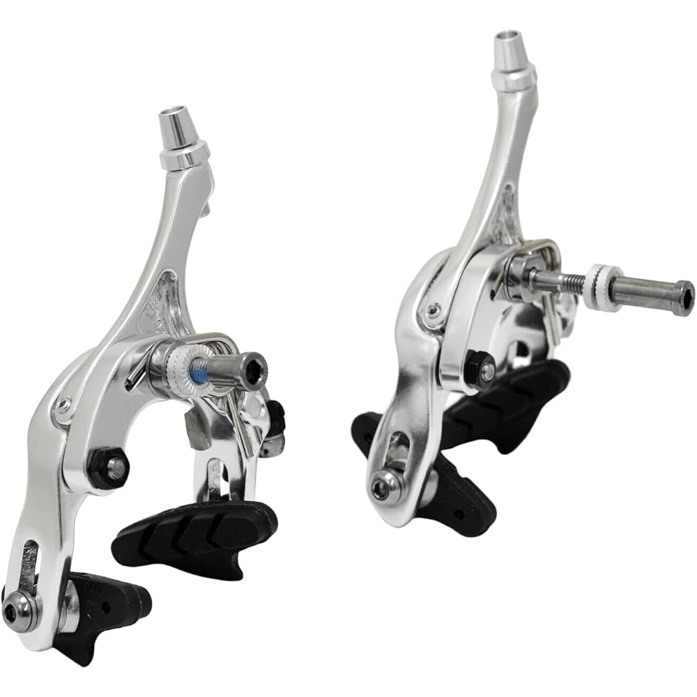 TEKTRO R326 Road Bike Dual Pivot Caliper Brake Set (Front + Rear), Silver, MH2651