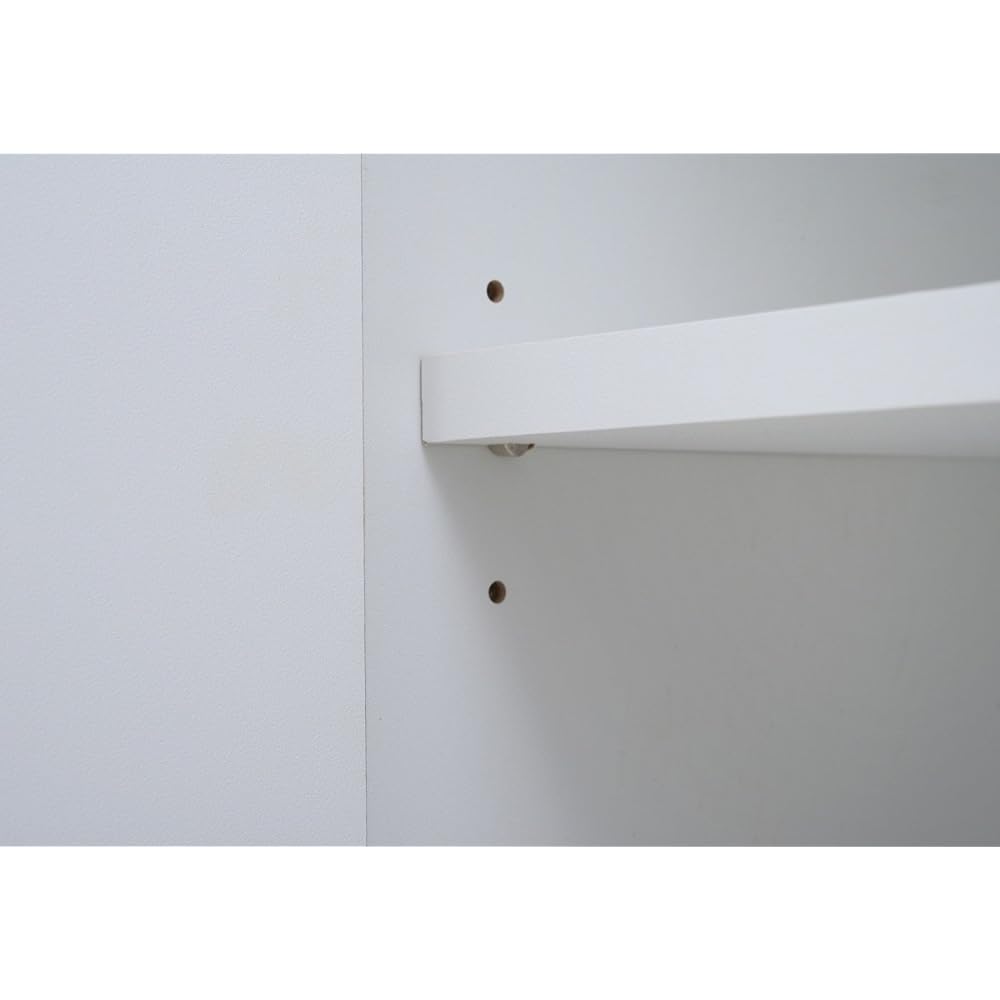 JK Plan Alnair Living Storage Mirror Wall Storage Exclusive Top Rack Storage Shelf Width 40 White FAL-0022-WH