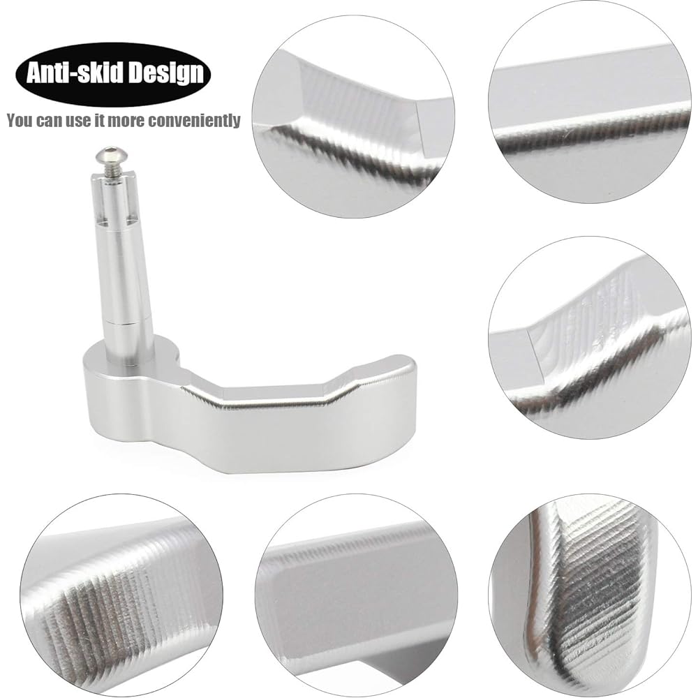 Thumb Throttle Lever for ATV Quad Polaris XP Scrambler Sportsman 570 550 850 Models Silver KA004-3