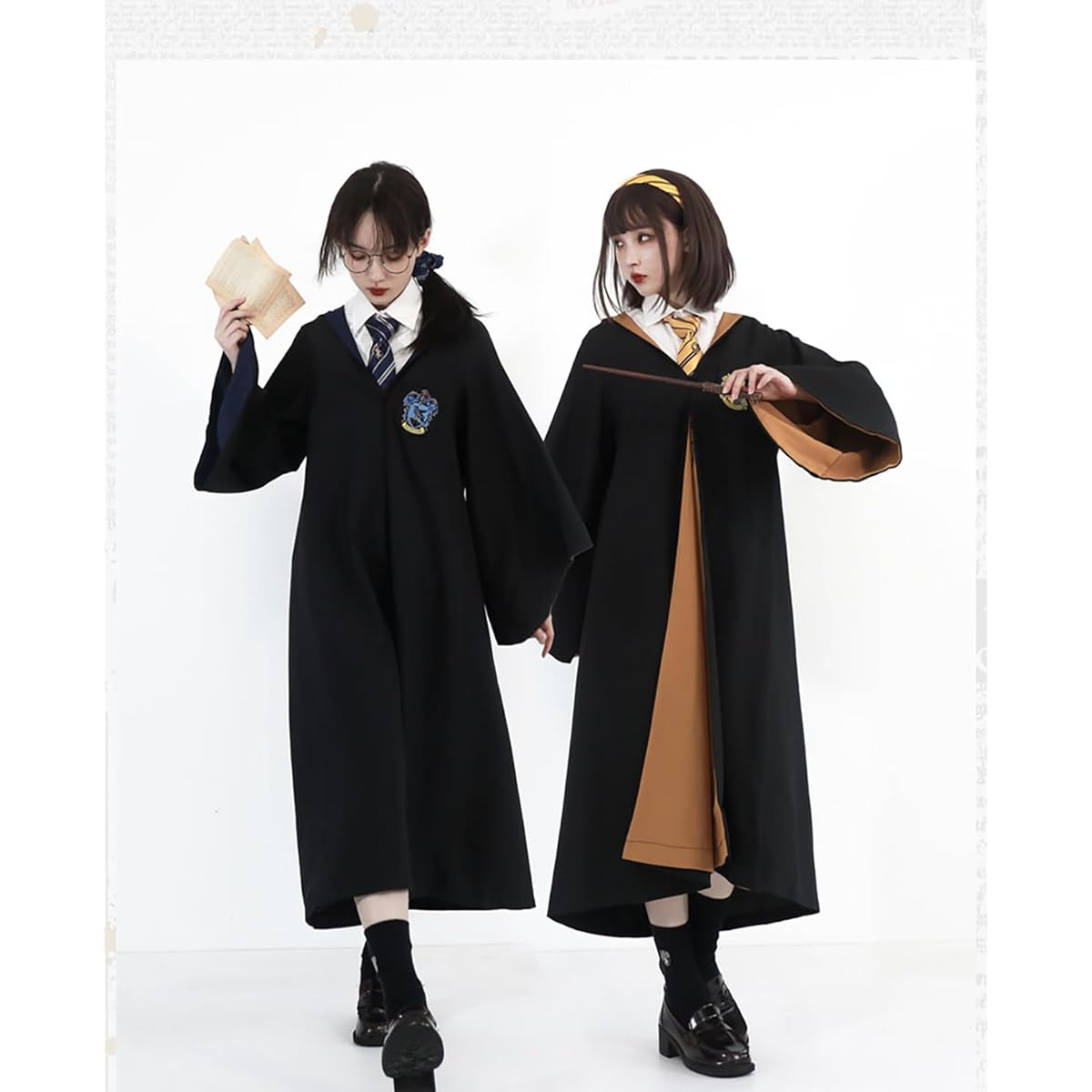 [Oak Leaves] Harry Potter Costume with Tie Costume Cosplay Cosplay Costume Cosplay Birthday Present Cosplay Clothes Cultural Festival Walk Exhibition Costume Halloween Party Disguise Costume Halloween Cosplay Halloween Unisex