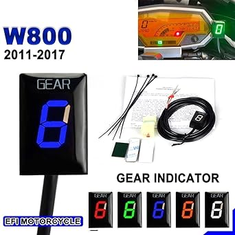 Speed Display Meter 1-6 Gear Indicator Speed Display Meter Kawasaki W800 W 800 2011 2012 2013 2014 2015 2016 2017 EFI Motorcycle Accessories