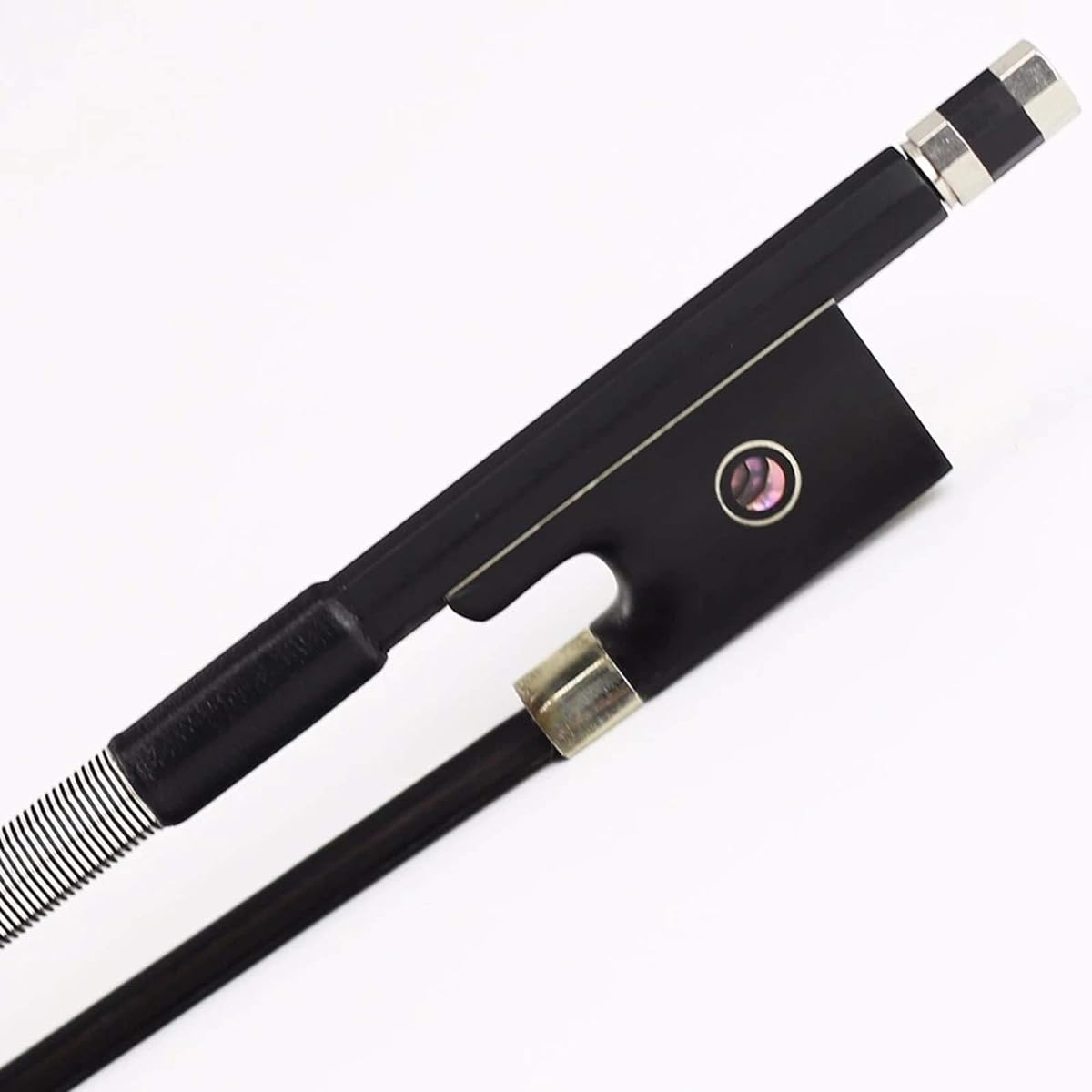 Violin Bow 4/4 Size Carbon Fiber Violin Bow Performance Wild Tone Black Unique Design
