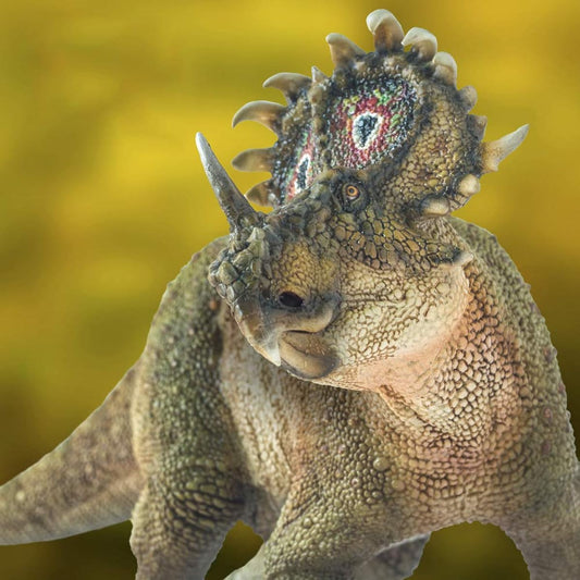 PNSO Sinoceratops azy Dinosaur Model Toy Tyrannosaurus Rex Dinosaur Science Art Model Real Animal Figure PVC Premium Plastic Model Painted Finished Product