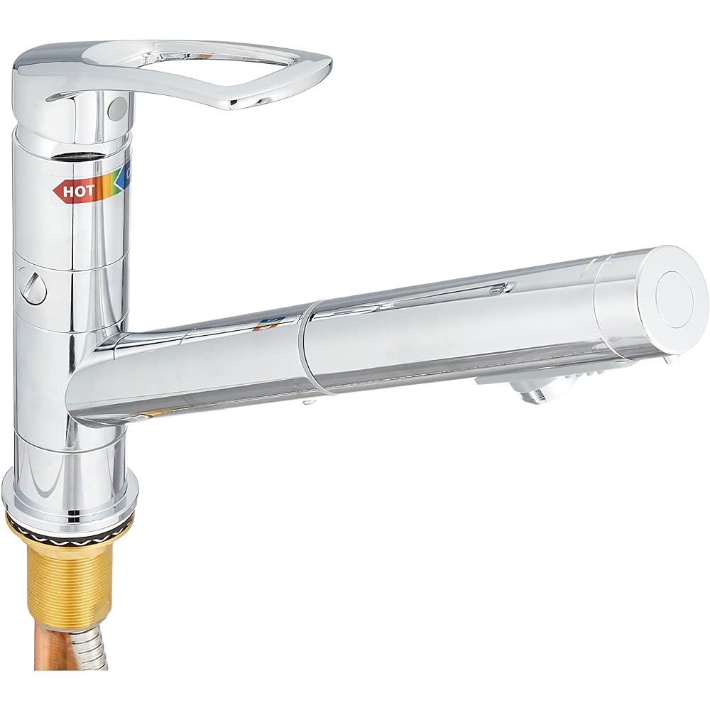 Kakudai Single lever drawer mixer faucet (with water diversion hole) 118-221