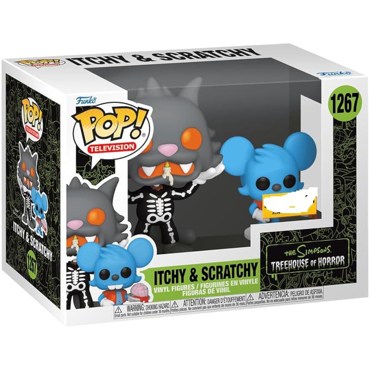 Funko Simpsons Treehouse of Horror Itchy Scratch Halloween 2 Pack Pop Limited 1267