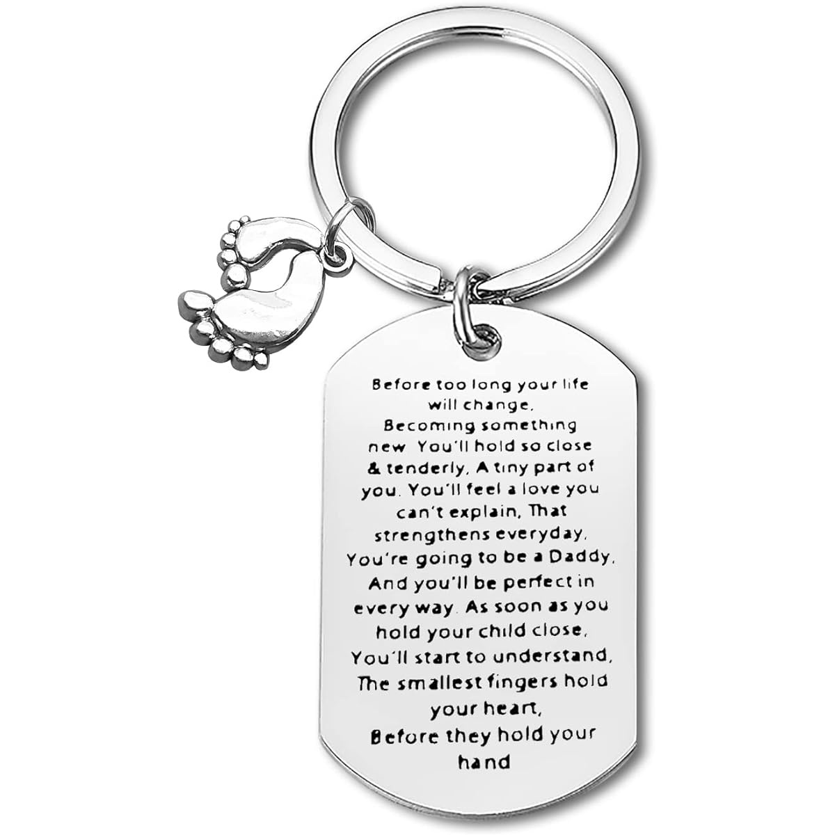 Father Keychain Gift for Dad Pregnancy Announcement Gift for New Dad Gift for Dad Soon First Father's Day Gift Christmas Father's Day Birthday Present Gift for Future Dad