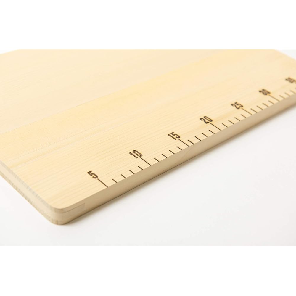 Aomori Hiba cutting board with scale