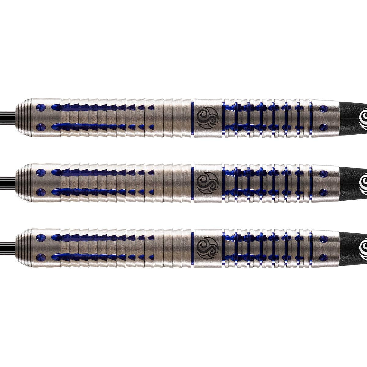 Shot! Darts Chris White 23gm Steel Tip Dart Set Tungsten Barrel 90%