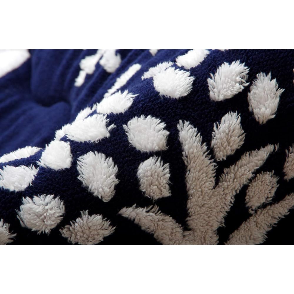 Ikehiko Kotatsu Futon Rectangle Lunetta Approx. 190 x 240cm Navy Washable Flannel #6814619
