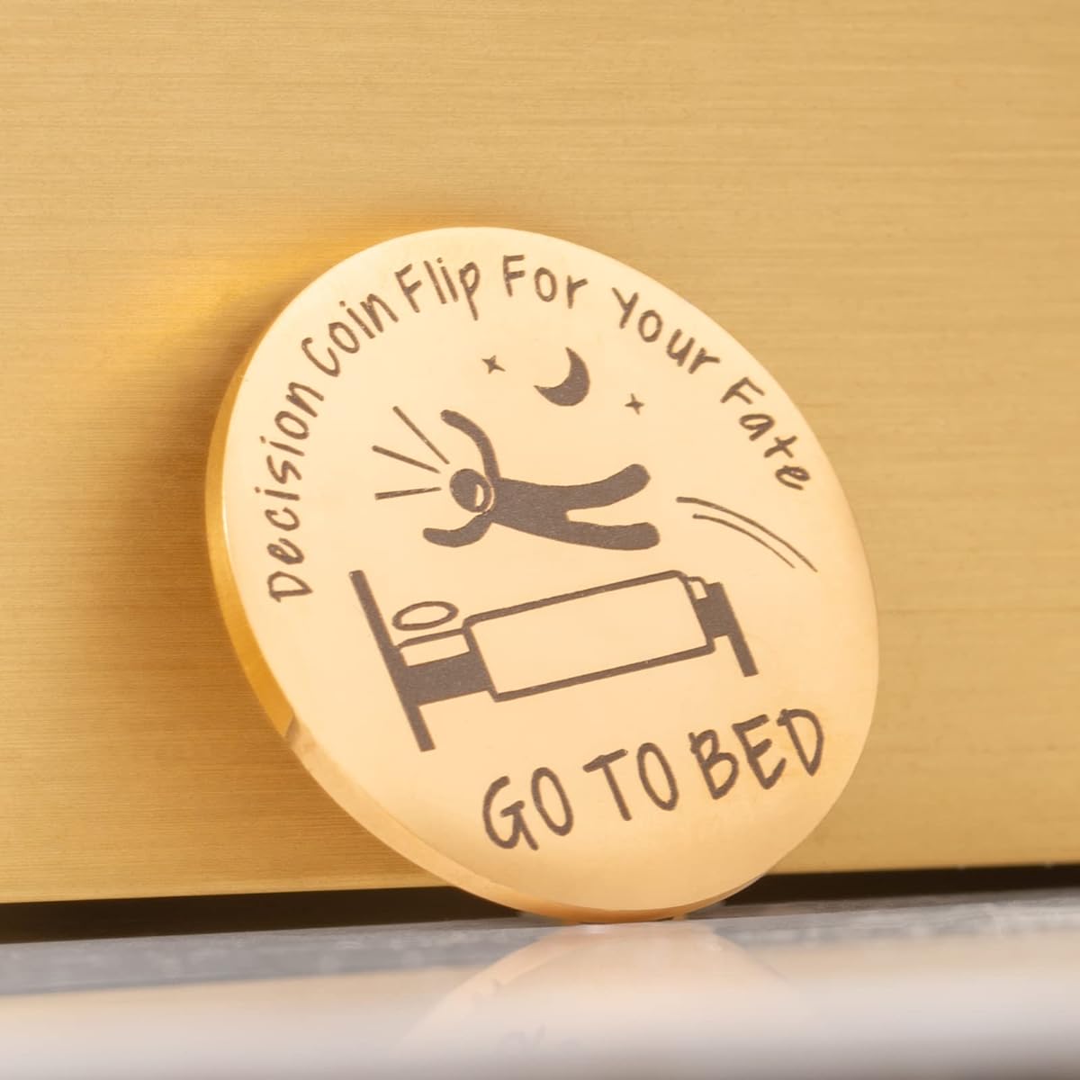 Decision Makers Coin Valentine's Day Men Women Gifts Yes, Gamer Teen Boy Birthday Ideas Boyfriend Girlfriend Wife Husband Double Sided Coin Graduation Gifts (Gold One More Game)…