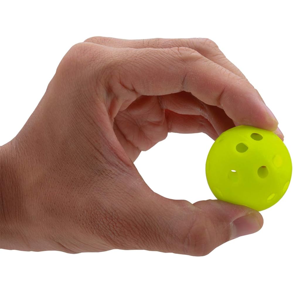 GP Baseball Batting Training Ball, Perforated Ball, Toss Batting Practice, Lightweight PE Material, Light Green [42mm/72mm] [12 Pieces/24 Pieces/48 Pieces]