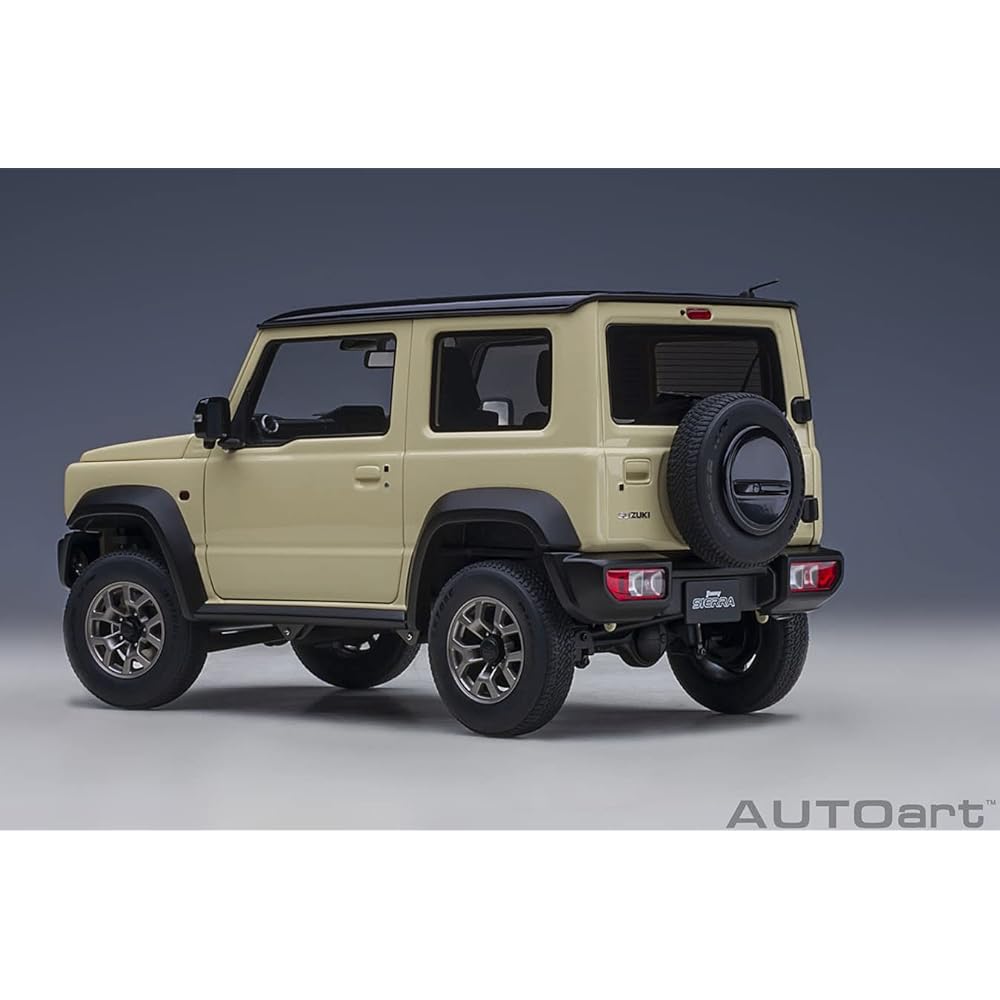 AUTOart 1/18 Suzuki Jimny Sierra (JB74) Ivory Metallic/Black Roof Finished Product 78510