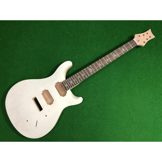 1 Set Guitar Kit 22 Fret Guitar Neck 24.7 Inch Mahogany Maple Wood Guitar Body Rosewood Fretboard DIY Guitar Project