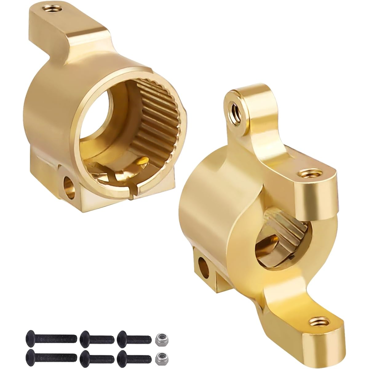 Heavy Duty Brass Front C-Hub Carrier Weight for 1:10 Axial SCX10 II 90046 RC Crawler Car