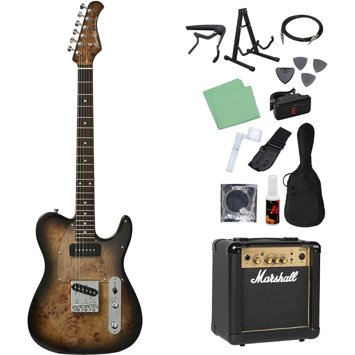 Bacchus TACTICS-BP/R BK-B Electric Guitar Beginner 14-piece Set [Includes MG10] Universe Series Bacchus