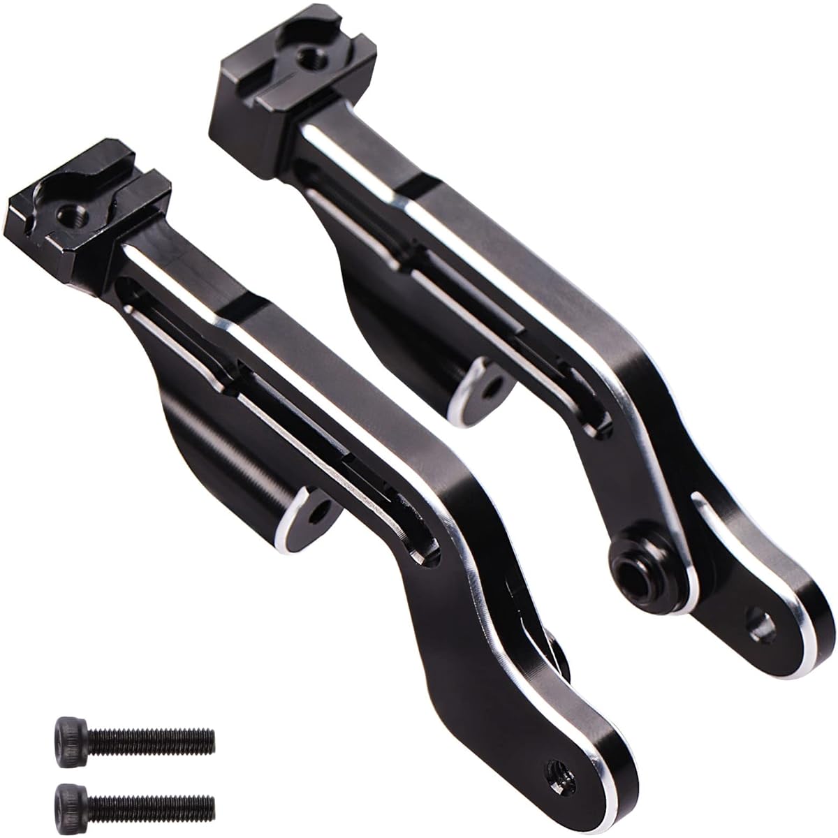AIMROCK Aluminum Rear Body Mount Support Frame Set ARA320516 for Arrma 1/7 Felony Infraction Limitless 6S BLX On-Road Muscle RC Car (Black)