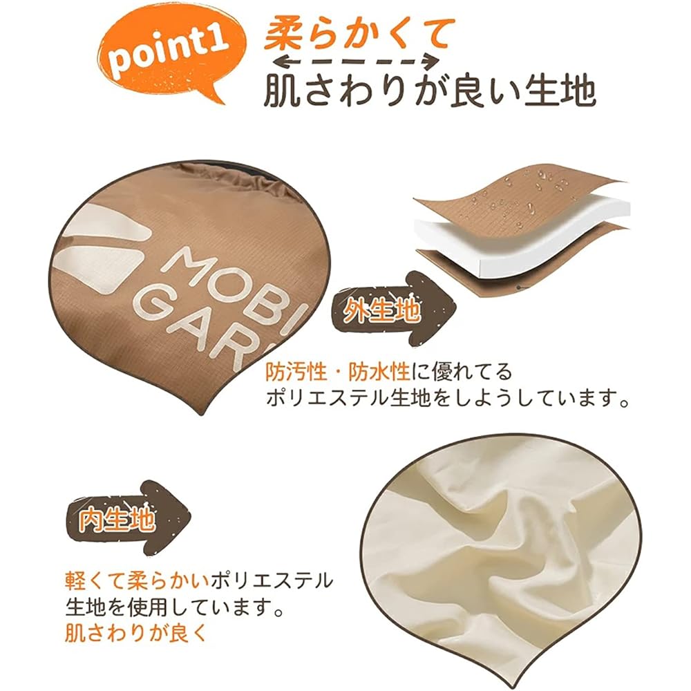 MOBI GARDEN Envelope Type Sleeping Bag, Sleeping Bag, Connectable, Compact, Comfortable, Water Repellent, 3 Seasons, Applicable to 8~17 degrees, Outdoor, Camping, Indoor, Sleeping in the Car, Disaster Prevention, Washable, Storage Bag Included (1.4KG/1.8