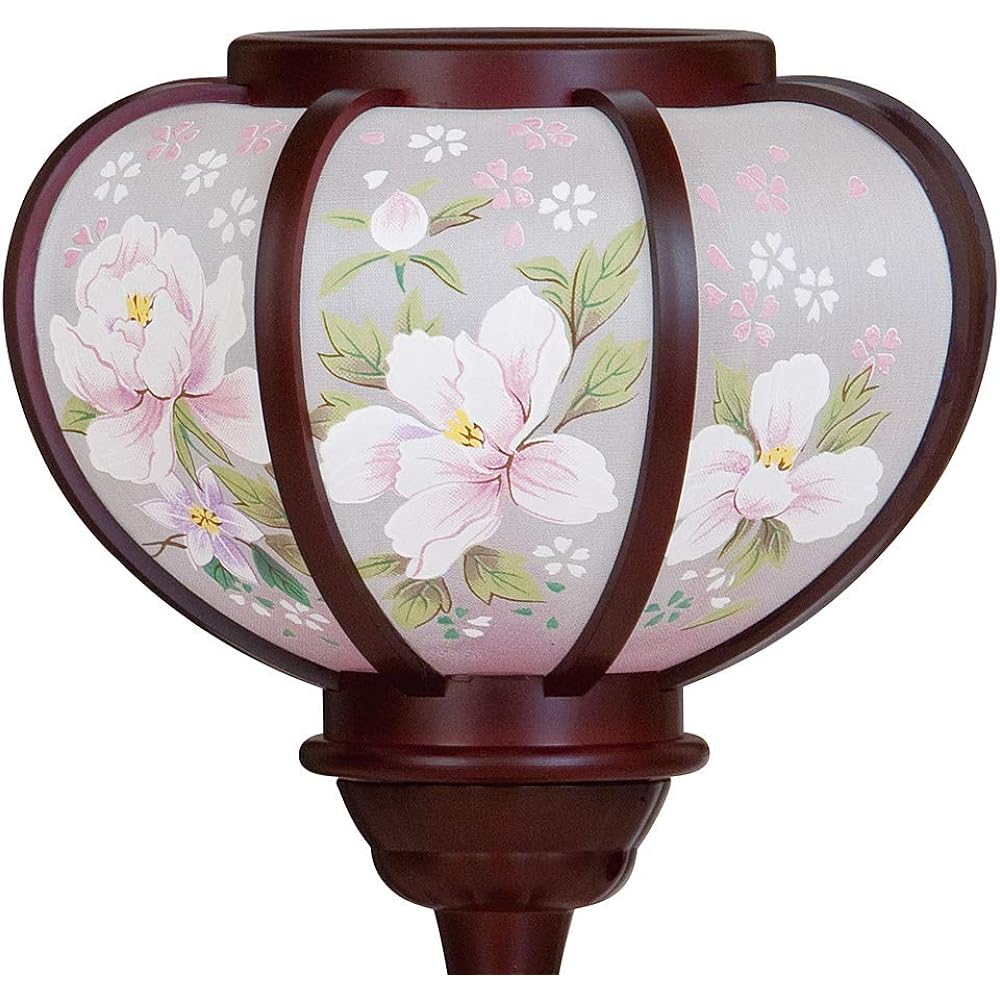 Buddhist altar shop Takita Shoten Bon lantern Mini lantern Honoka LED cordless "Meigetsu" 6532 (pair) ◆ Height 27 cm x Width 15 cm ◆ Standing lantern with certificate