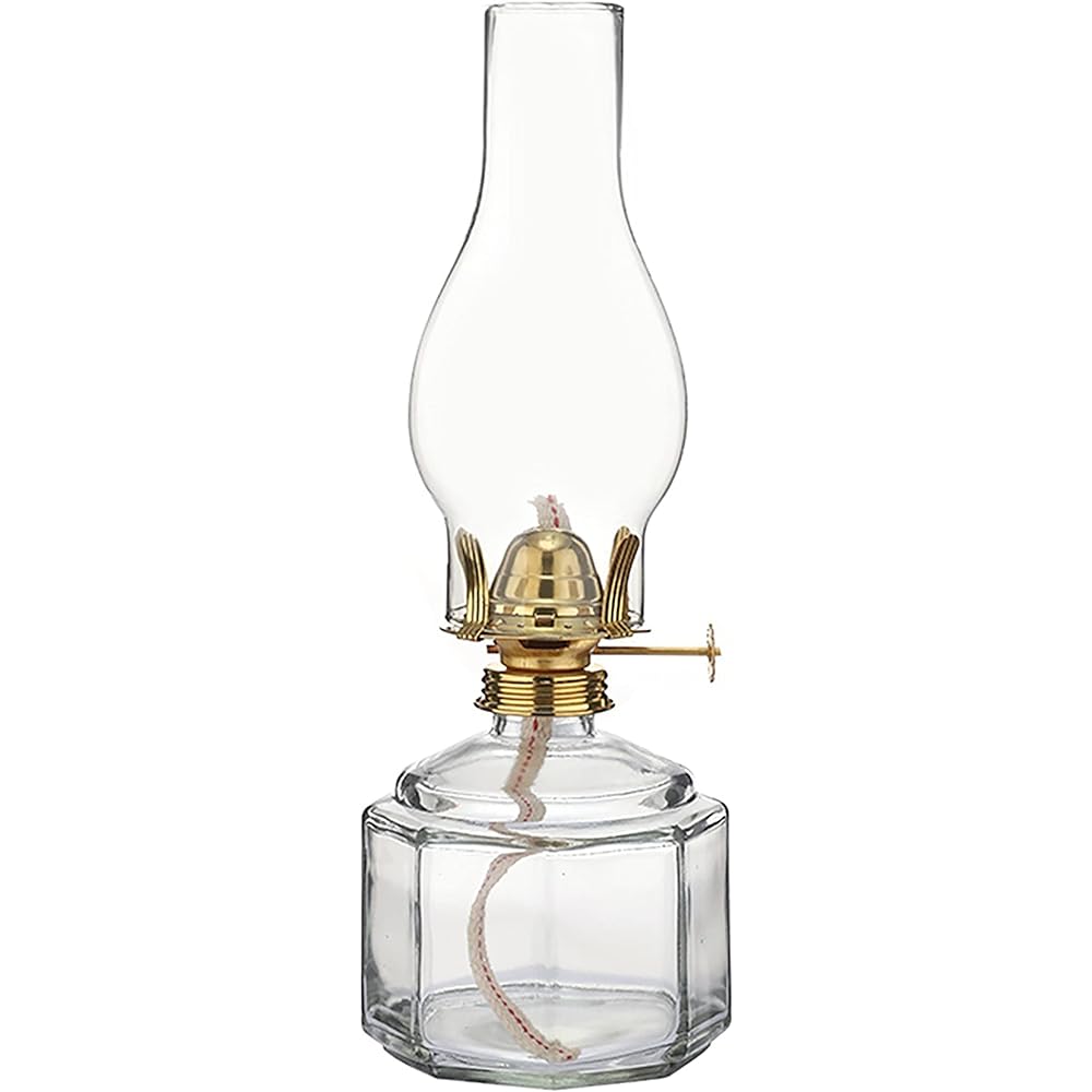 Cywinfow Lantern Kerosene Lamp Vintage Kerosene Lamp AU002-L Black