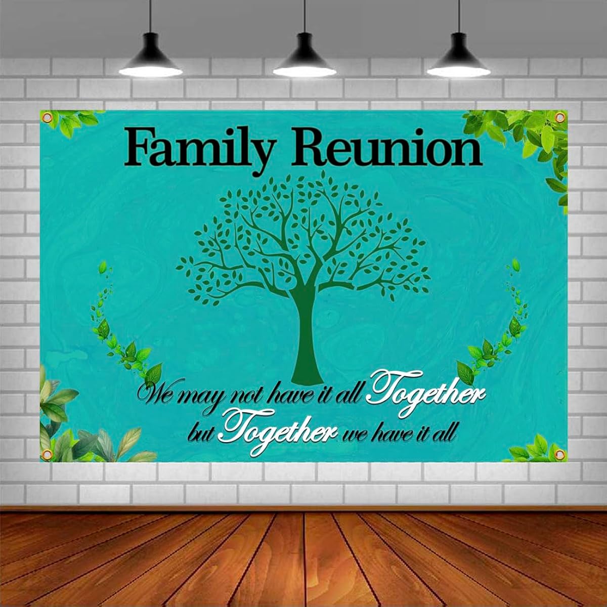 Family Reunion Backdrop Banner - We are Family Banner - 6 x 4ft Family Background for Moving In/Adoption/Family Gathering Party Decorations