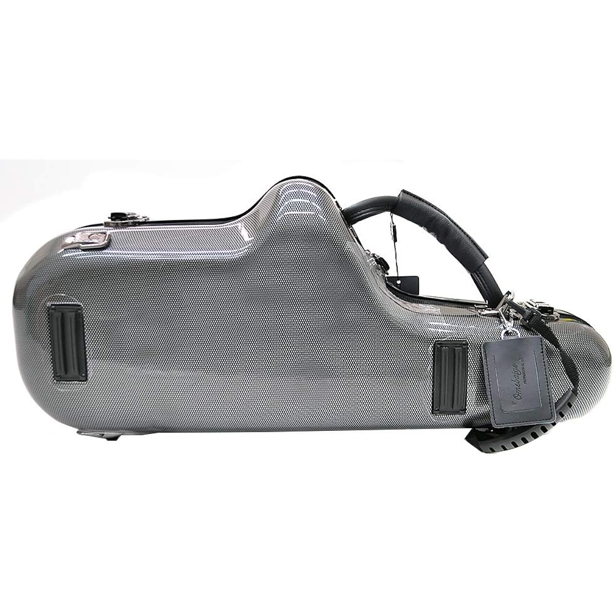 PLAYTECH Alto Saxophone Case, Polycarbonate, Black, ASCBK