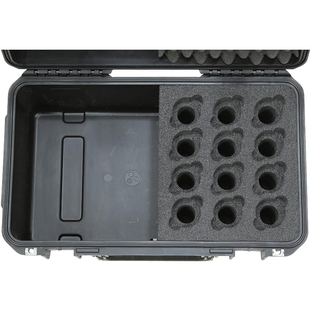 AKG 3I-2011-MC12 i Series Injection Molded Microphone Case with Foam for 12 Microphones with Storage Compartment