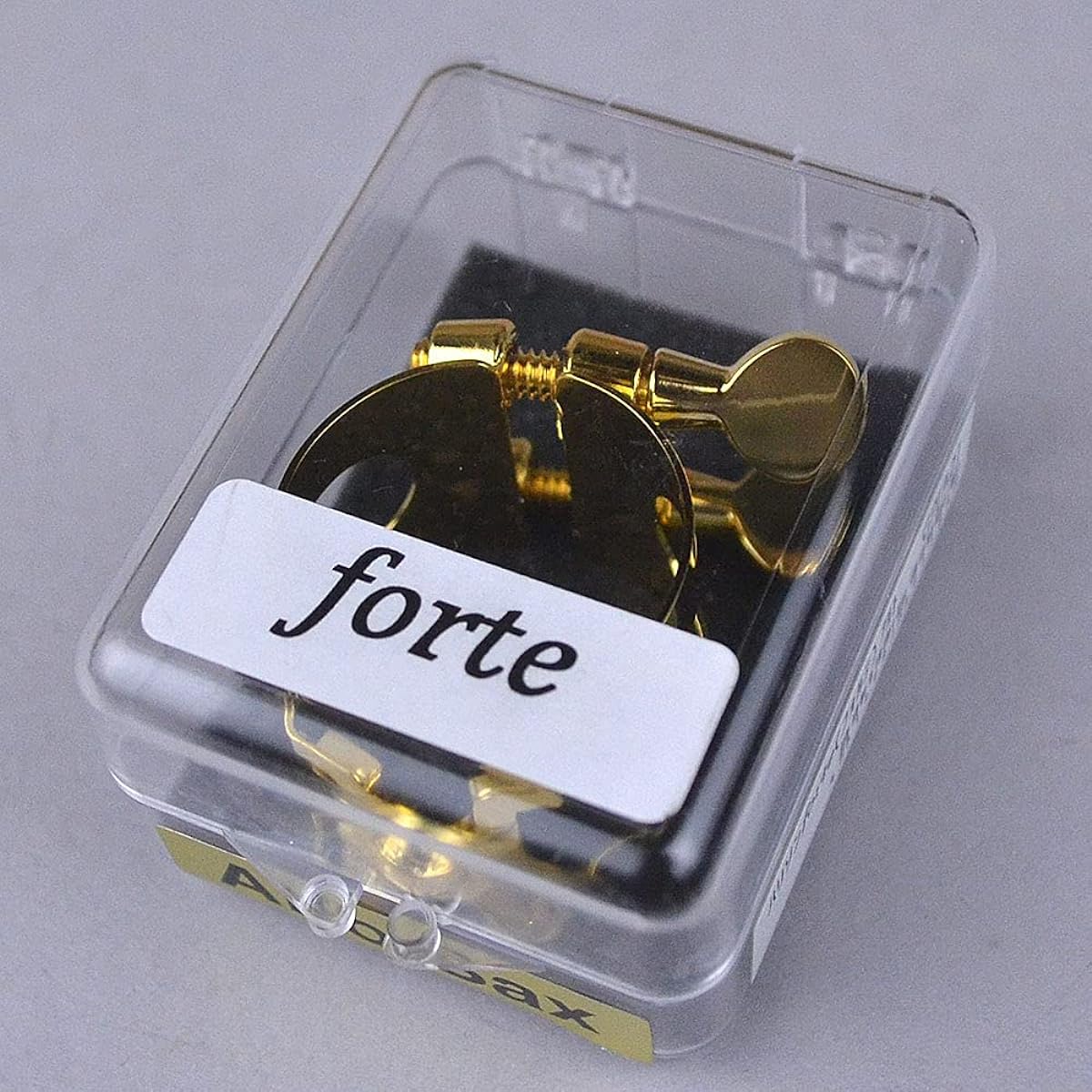 HARRISON Alto Saxophone Ligature A2GP for Standard Rubber Size, Gold Plated Finish