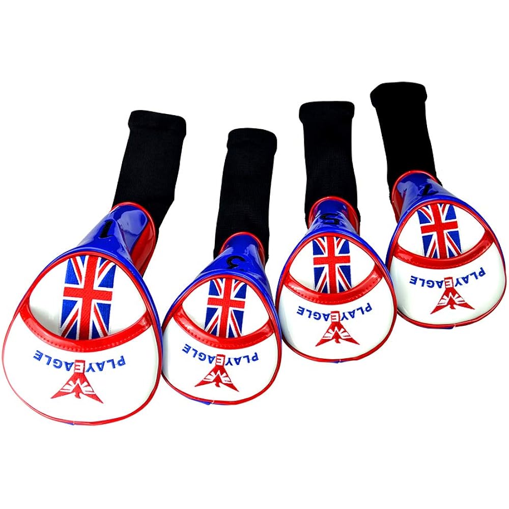 Head cover Driver DR 440cc 460cc cover Wood cover FW Utility UT cover Head cover 1, 3, 5, 7 4-piece set British flag pattern
