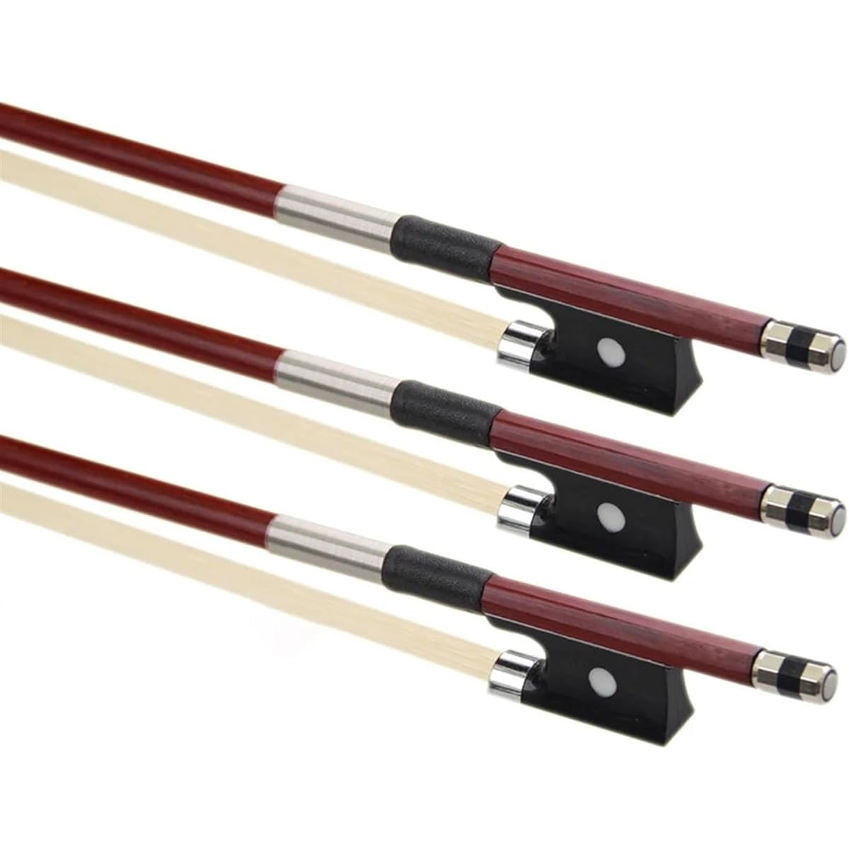 Violin Bow Accessories 1/4 1/8 1/10 Violin Bow Horsehair Beginner Practice Grid Carbon Fiber Violin Bow Accessories Stringed Instrument Parts (Color: 1/4)