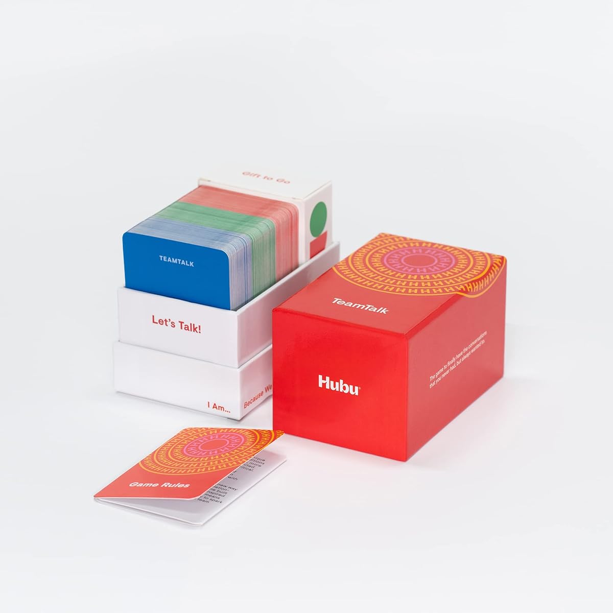Hubu TeamTalk Game: Card Deck Icebreaker, Team Building, Team Meeting, Offsite, 1:1 (English 2023)