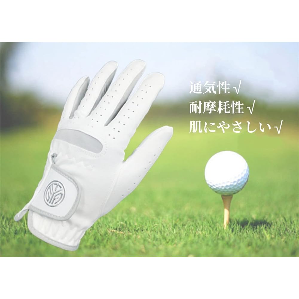 siawadeky Golf Glove Set of 2 Men's Gloves for Right Hand and Left Hand, Non-Slip, Soft Fit, Sweat Prevention, Multifunctional, All Weather, Boys' Gloves