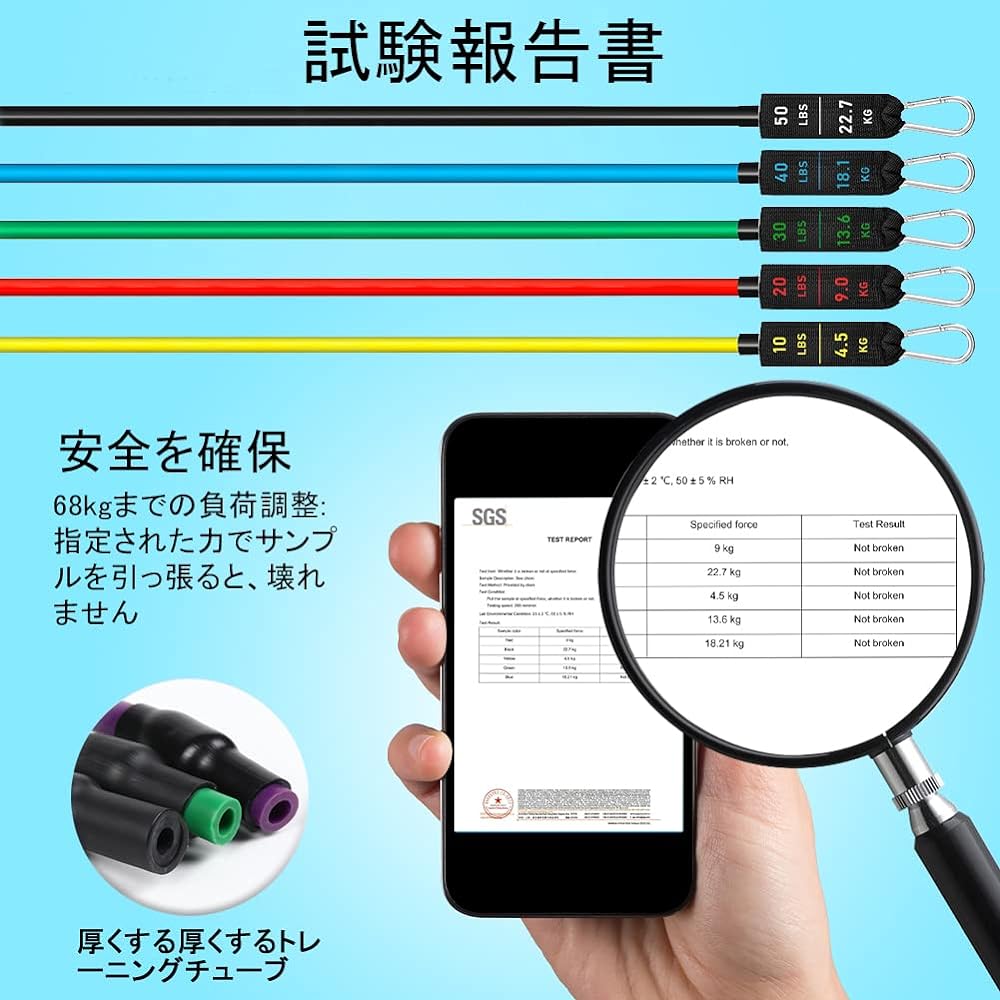 iECO Training Tube Tube Training Muscle Training Rubber Tube Training Band Home Muscle Training Goods Instruction Manual/Storage Bag