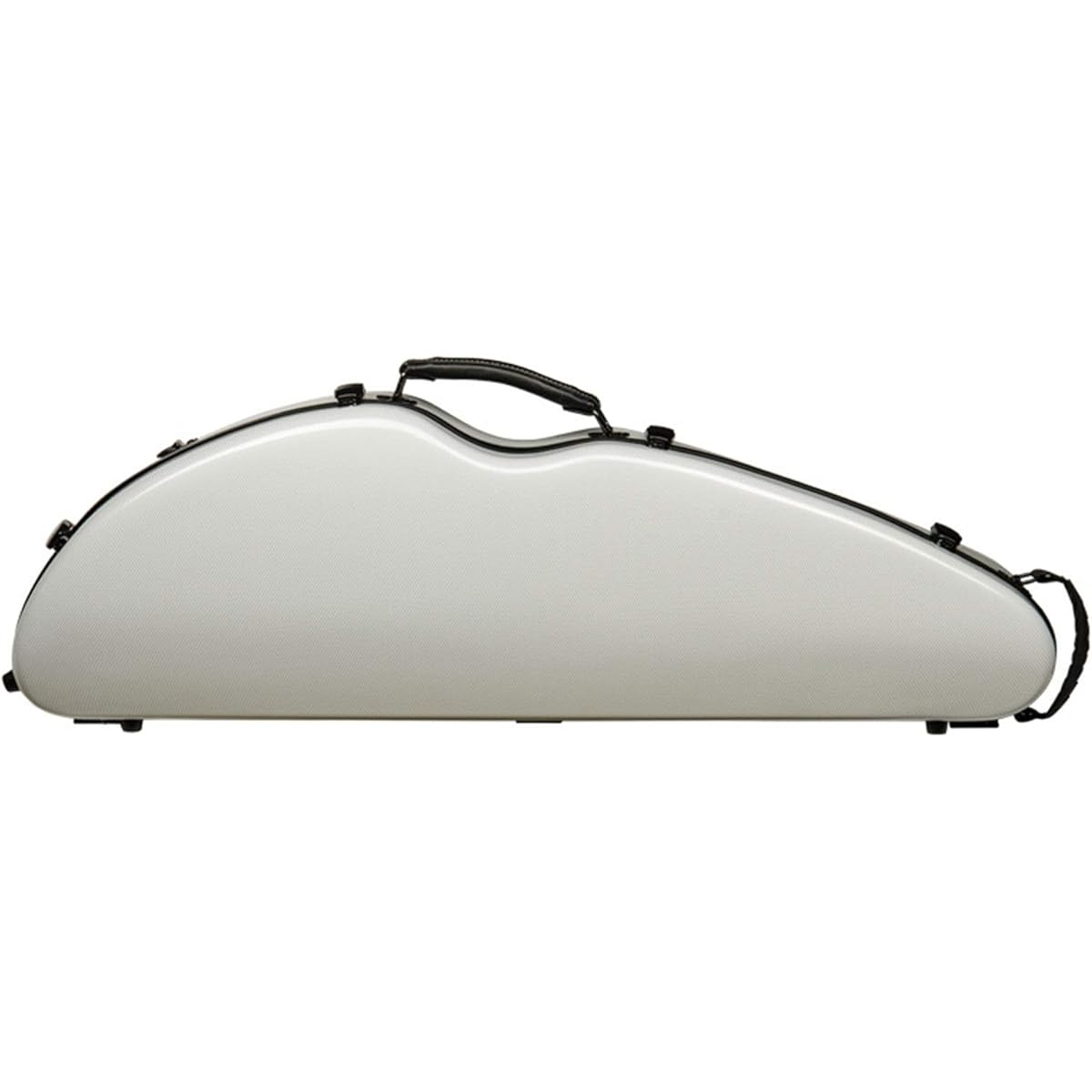 Violin Case Violin Case Strong Light Hygrometer White Handle and Shoulder Strap 4/4 Mixed Carbon Fiber Violin Box Sturdy Lightweight Pressure Resistant
