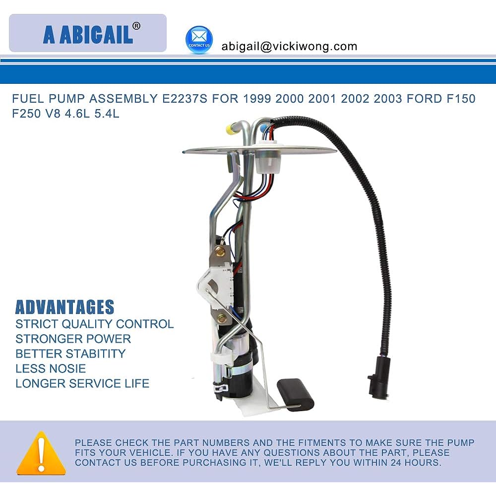 Fuel Pump Assembly E2237S for 1999 2000 2001 2002 2003 Ford F150 F250 V8 4.6L 5.4L