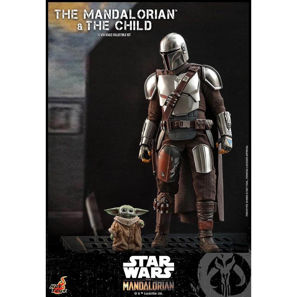 Hot Toys TV Masterpiece Mandalorian Mandalorian & The Child (Set of 2) 1/6 Scale Figure Brown TM#014