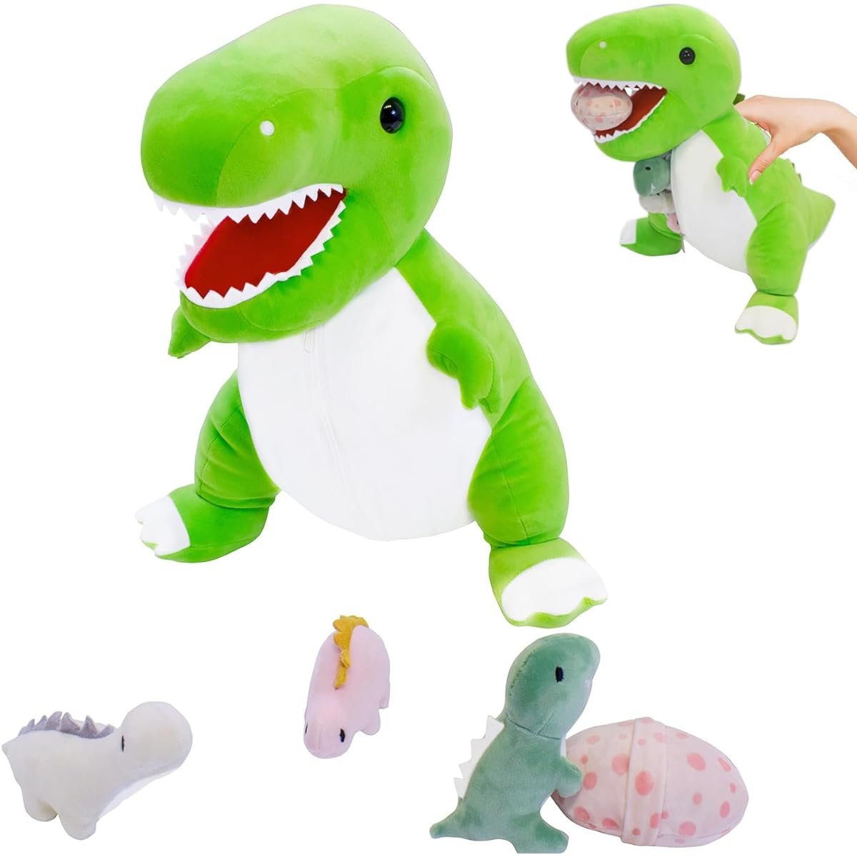 Dinosaur era stuffed animal dinosaur parent-child dinosaur hug pillow dinosaur egg toy birthday gift dinosaur cushion