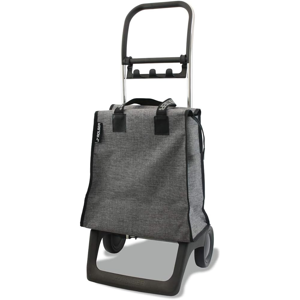ROLSER Folding Shopping Cart MIK Tweed Gray 35x30x82.5 [Parallel Import]