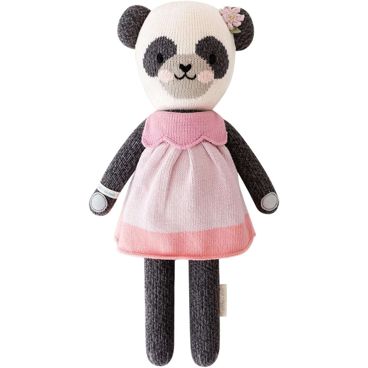 cuddle + kind Polly The Panda Little 13" Hand Crocheted Doll - 1 Doll = 10 Meals Fair Trade Heirloom Quality Handmade in Peru 100% Cotton Yarn