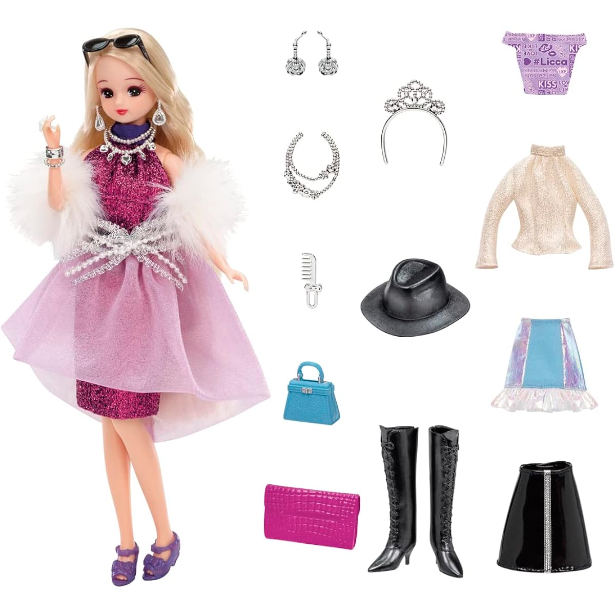 Takara Tomy Licca Doll #Licca #Reception Party Deluxe Set Dress Up Play Toy Ages 3+