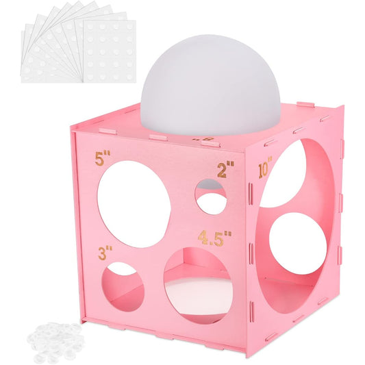 Auihiay 14 Holes Wooden Balloon Sizer Box Cube