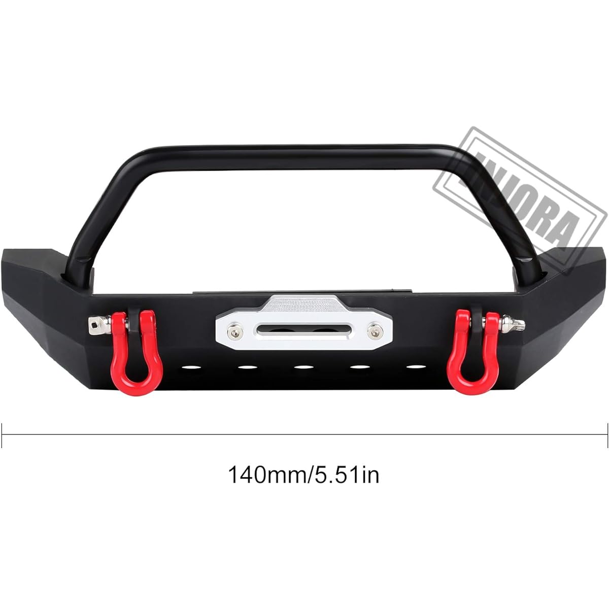 INJORA RC Bumper Set Metal RC Front Bumper and Rear Bumper for 1/10 RC Crawler Axial SCX10 90046 SCX10 III AXI03007