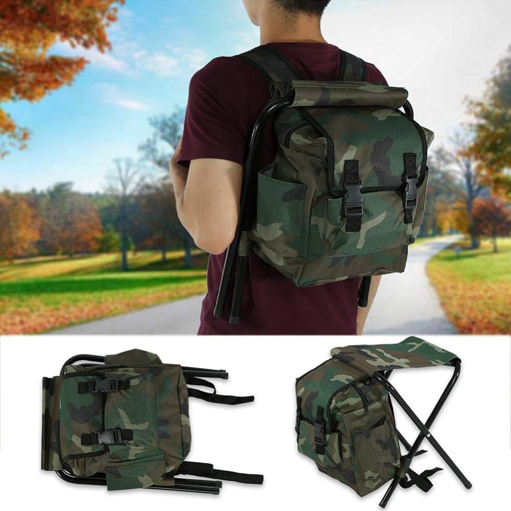 Fishing Chair Folding Chair Bag Stool Backpack Lightweight Outdoor/Camping/Fishing Stool with Storage Bag Fishing Seat